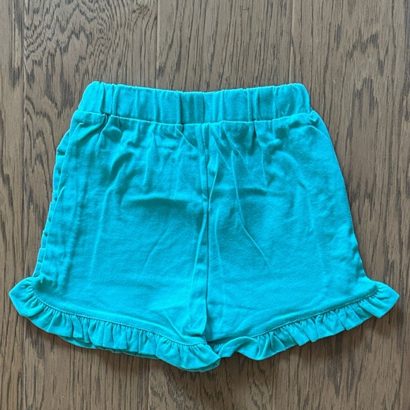 Stitchy Fish Mint to Be Ruffle Short Set, Green Stripe - Picture 8 of 13